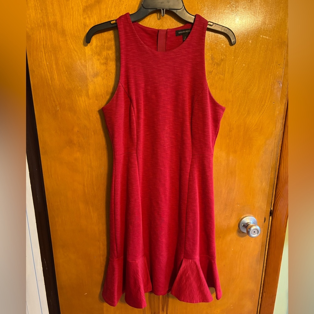 Banana Republic Vibrant Red Dress